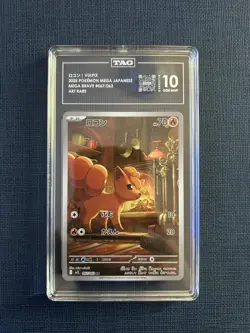 Pokemon Vulpix 067/063 Mega Brave Art Rare Foil Japanese TAG 10 - Image 1