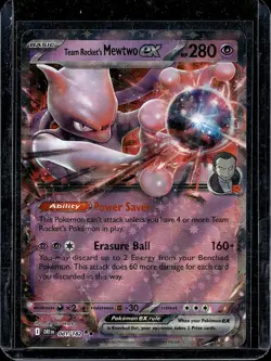 Pokemon Team Rocket's Mewtwo ex 081/182 Destined Rivals Ultra Rare NM - Image 1