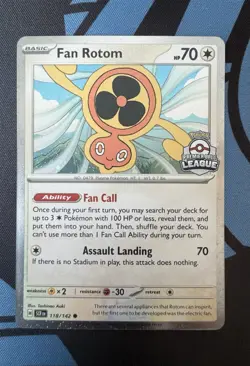 Pokemon Fan Rotom Premier Ball League Stamp 118/142 - Image 1