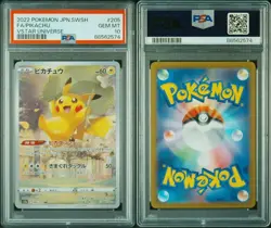 PSA10 Pikachu AR 205/172 S12a VSTAR Universe Pokemon Card Game Japanese GEM MT - Image 1