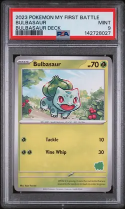 2023 POKEMON MY FIRST BATTLE-BULBASAUR DECK BULBASAUR PSA 9 - Image 1