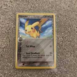 Pokemon TCG Pikachu EX Holon Phantoms 79/110 Regular Common Non Holo - LP - Image 1