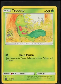 Treecko 7/168 Common Celestial Storm Pokemon Near Mint - Image 1