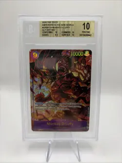2024 ONE PIECE EMPERORS IN THE NEW WORLD ALT ART #119 MONKEY D. LUFFY BGS 10 - Image 3