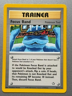Focus Band 86/111 Pokemon Neo Genesis Rare Card WOTC - Image 1