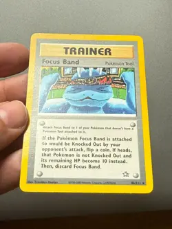 Focus Band 86/111 Pokemon Neo Genesis Rare Card WOTC - Image 3