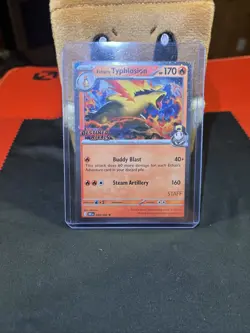 Pokemon TCG Ethan's Typhlosion Destined Rivals Staff Promo Card 034/182 - Image 1