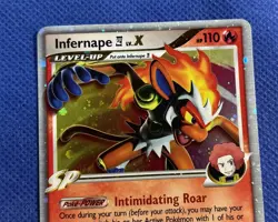 Infernape LV.X Holo Rare Pokemon Card 108/111 Diamond & Pearl Rising Rivals LP+ - Image 4