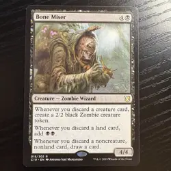Bone Miser Rare Regular MTG Commander 2019 #15 NM - Image 1
