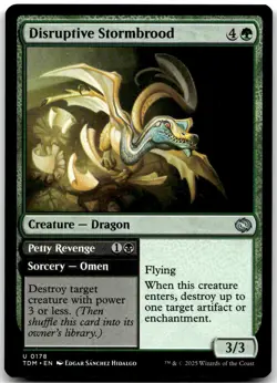 MTG Disruptive Stormbrood // Petty Revenge Tarkir: Dragonstorm TDM #178 uncommon - Image 1