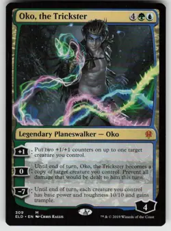Oko, the Trickster 309 Mythic Throne of Eldraine Magic: The Gathering Near Mint - Image 1