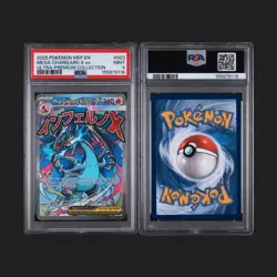 2025 POKEMON MEP EN-ME MEGA CHARIZARD X EX #23 BLACK STAR PROMO PSA 9 - Image 3