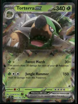 Pokemon Torterra ex Double Rare 012/162 TEF SV05: Temporal Forces NM - Image 1