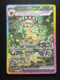 Pokemon: Leafeon ex 144/131 Special Illustration Rare SIR Prismatic Evolution - Image 1