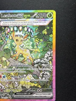 Pokemon: Leafeon ex 144/131 Special Illustration Rare SIR Prismatic Evolution - Image 3