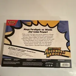 Pokemon TCG Mega Evolution—Ascended Heroes Mega Feraligatr ex Box English 6+ - Image 2