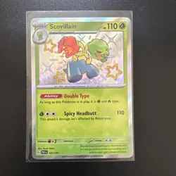 Scovillain 107/091 Sv: Paldean Fates Holo Pokemon TCG Baby Shiny - Image 3