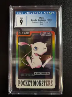Pokemon 1997 Bandai Carddass Foil Part 3/4 - No. 151💎Mew💎CGC 9 (Authenticated) - Image 2