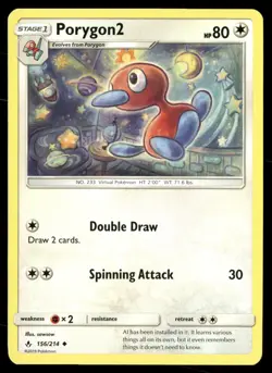 Porygon2 156/214 Unbroken Bonds Pokemon NM - Image 1