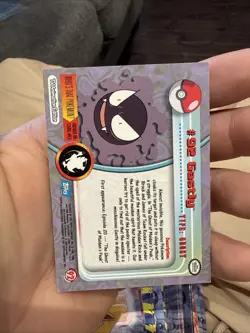 Gastly Topps Pokemon TV Animation Edition Series 2 #92 2000 - Image 2