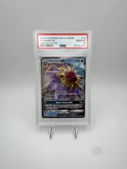 2019 POKEMON HIDDEN FATES STARMIE GX #14/68 PSA 10 GEM MINT HOLO - Image 1