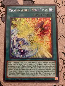 Yugioh! Mikanko Shinbu - Noble Twins MZMU-EN019 Secret Rare 1st Ed NM - Image 1