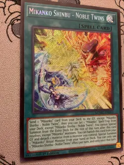 Yugioh! Mikanko Shinbu - Noble Twins MZMU-EN019 Secret Rare 1st Ed NM - Image 3