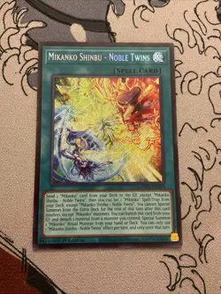 Yugioh! Mikanko Shinbu - Noble Twins MZMU-EN019 Secret Rare 1st Ed NM - Image 4