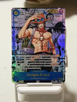 One Piece CCG English Portgas.D.Ace Secret Rare Manga OP13-119 SSP - Image 5