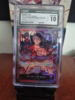 2023 ONE PIECE JP MONKEY D. LUFFY LEADER ST10-002 CGC 10 RC7 - Image 1