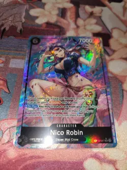 Nico Robin OP12-087 Alternative Art Foil NEAR MINT CONDITION TOPLOADED - Image 1