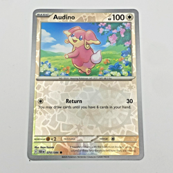 Audino Pokemon Scarlet Violet Black Bolt Reverse Holo 074/086 - Image 1