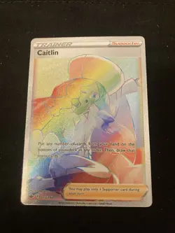 Caitlin (Secret) 213/198 Swsh06 Pokemon Chilling Reign TCG Holo MINT - Image 1