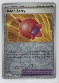 Haban Berry Reverse Foil Pokemon Prismatic Evolutions PRE #111 - Image 1