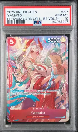 Yamato PSA 10 One Piece Premium Card Collection Volume 4 #EB01-007 ENGLISH - Image 1