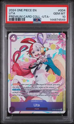 2024 One Piece Uta Premium Card Collection - ST05-004 English PSA 10 - Image 1