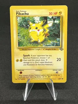 Pokemon Card Pikachu 60/64 Jungle Set WOTC LP - Image 1
