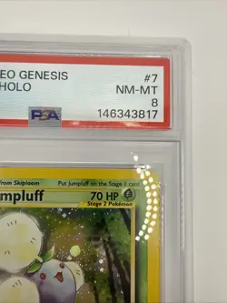 PSA 8 Jumpluff 7/111 Neo Genesis Rare Holo Vintage Pokemon Card - Image 5