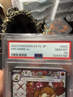 Pokemon Scarlet And Violet Arcanine EX 92/078 PSA 10 Gem Mint Japanese - Image 2