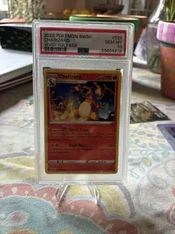 2020 Pokemon SWSH Vivid Voltage CHARIZARD 025/185 GEM MINT PSA 10 - Image 1