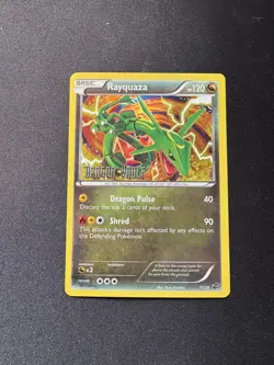 2012 Pokemon TCG Rayquaza Dragon Vault Stamped Holo Rare 11/20 LP/MP - Image 1