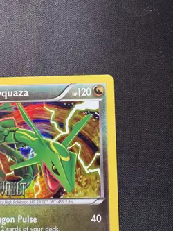 2012 Pokemon TCG Rayquaza Dragon Vault Stamped Holo Rare 11/20 LP/MP - Image 2