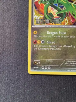 2012 Pokemon TCG Rayquaza Dragon Vault Stamped Holo Rare 11/20 LP/MP - Image 4