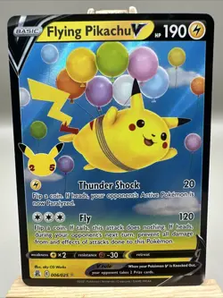 Pokemon TCG - Flying Pikachu V 006/025 - Celebrations Holo NM - Image 1