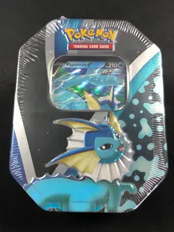 Pokemon Eevee Evolutions Vaporeon V Tin Sealed - Image 1