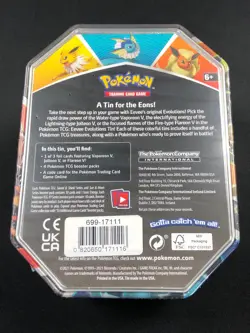 Pokemon Eevee Evolutions Vaporeon V Tin Sealed - Image 2