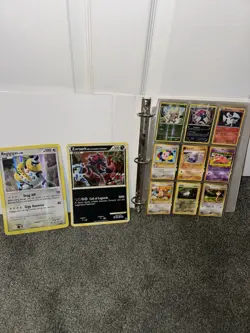 Vintage Pokemon Cards Binder Collection Lot of 198 Cards - Image 1