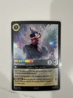 Disney Lorcana D23 Expo Promo Mickey Mouse Playful Sorcerer 07/D23 Foil - Image 3