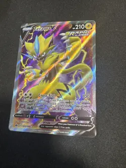 Pokemon TCG Zeraora v Full Art Ultra Rare Card Chilling Reign 165/198 - Image 1