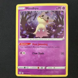 HD GALAXY SWIRL 🌀💫 Mimikyu 081/189 Cosmos Holo Promo Nintendo Pokemon Card - Image 2